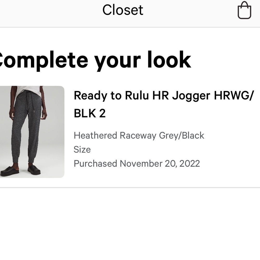 Lulu lemon size 2 Heathered Grey Joggers